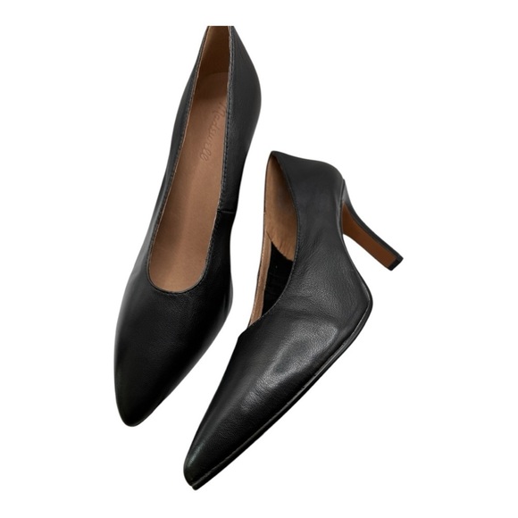 Madewell The Janet Pump in True Black Heel Stilettos Size 9.5 Career NN061 NEW - Picture 10 of 14